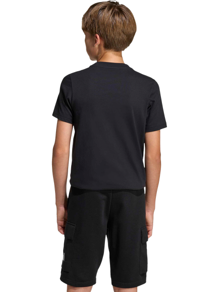 adidas Kids' Cotton Food Print Short Sleeved T-Shirt, Black - view 2, Black