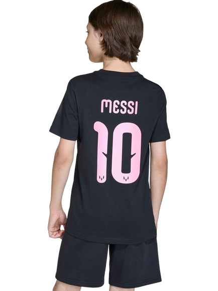 adidas Kids' Messi Name & Number Graphic T-Shirt, Black - view 2, Black