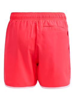 adidas Kids' Water Reactive Graphic Swim Shorts, Lucid Red/White - view 2, Lucid Red/White