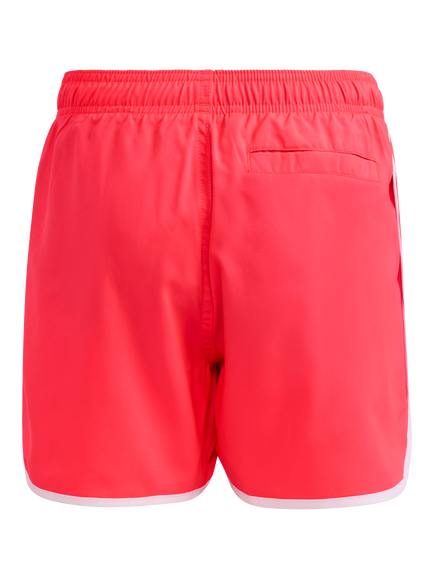 adidas Kids' Water Reactive Graphic Swim Shorts, Lucid Red/White - view 2, Lucid Red/White