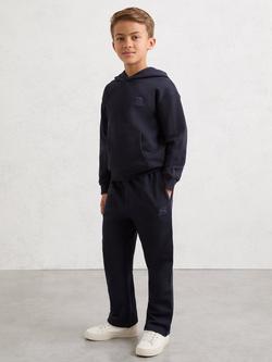 Reiss Kids' Mellor Cotton Drawstring Trousers, Navy Blue - view 2, Navy Blue