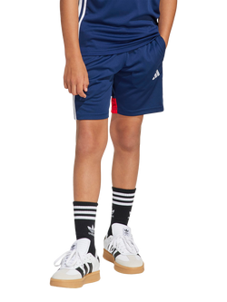 adidas Kids' Tiro 25 Essentials Shorts, Team Navy Blue/Red, Team Navy Blue/Red