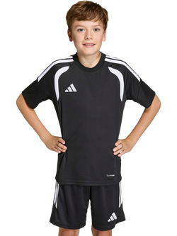 adidas Kids' Tiro26 League T-Shirt, Black/White, Black/White