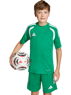 adidas Kids' Tiro26 League T-Shirt, Team Green/White, Team Green/White
