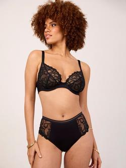 Maison Lejaby Sublime High Waist Thong, Noir, Noir