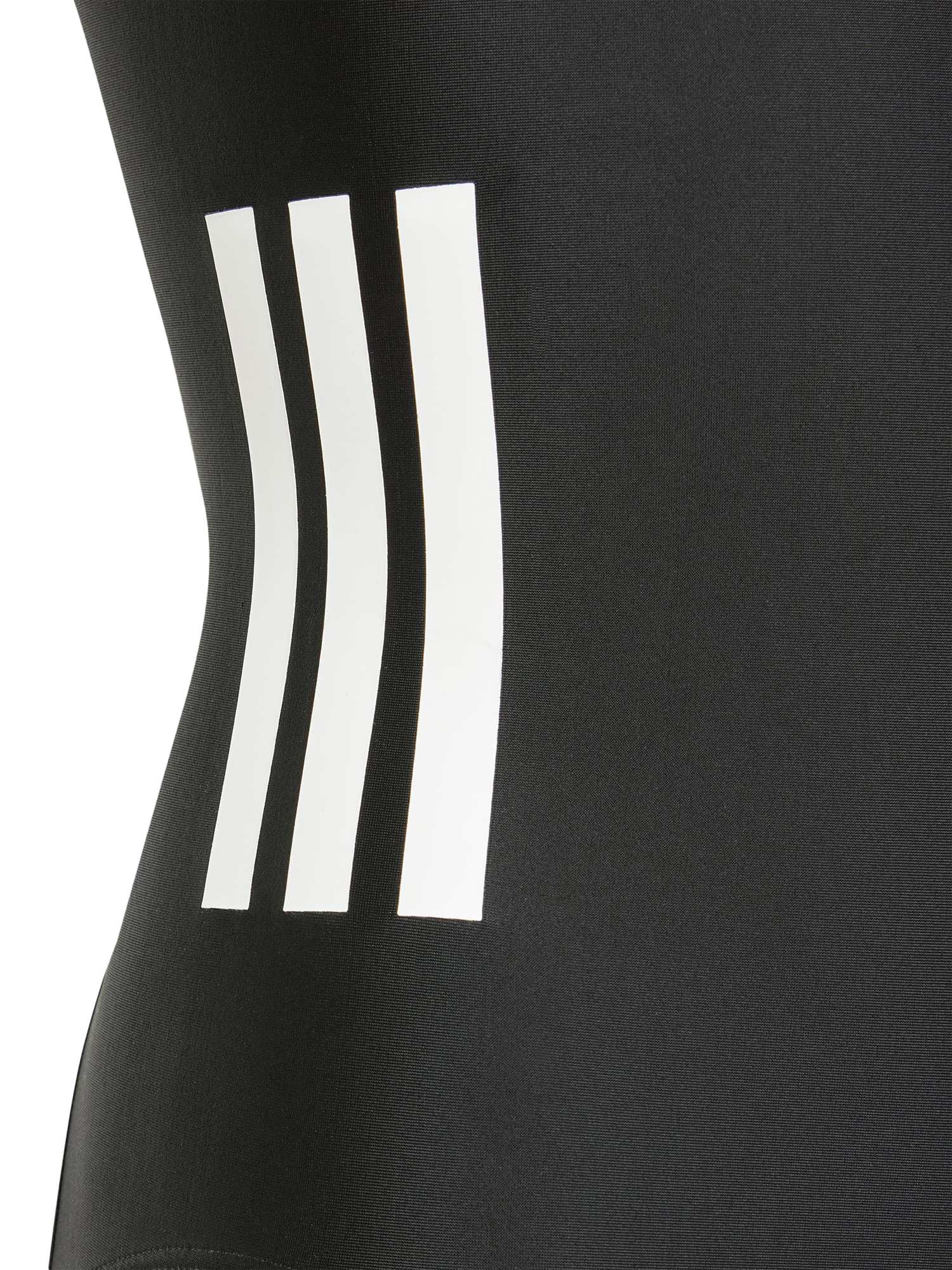 Product image 5 of 5, which shows adidas Kids' 3-Stripe Swimsuit, Black/White, 5-6 years