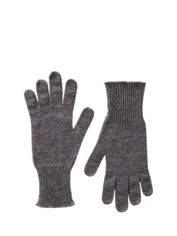 Benetton Knit Gloves, Grey