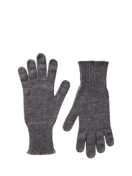 Benetton Knit Gloves, Grey