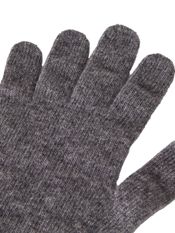 Benetton Knit Gloves - view 2, Grey