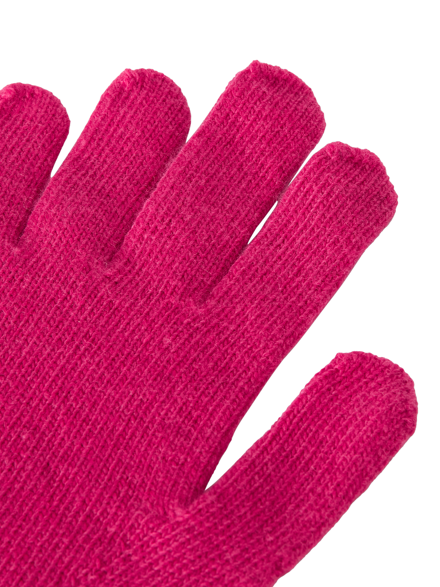 Product image 2 of 3, which shows Benetton Knit Gloves, Cyclamen, One Size