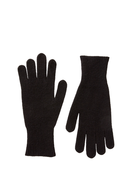 Benetton Knit Gloves, Black