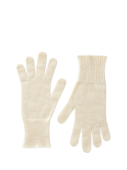 Benetton Knit Gloves, White