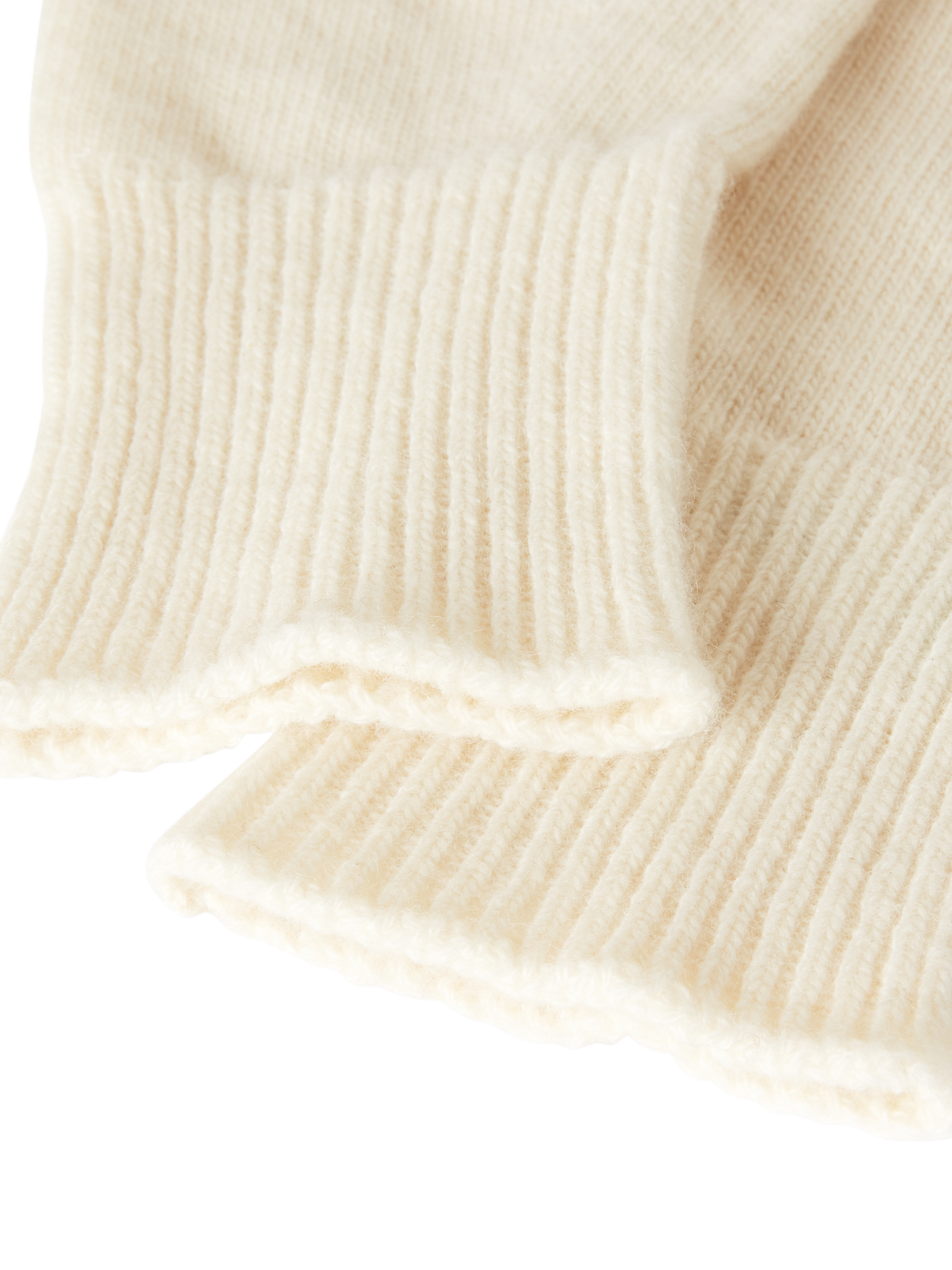 Product image 3 of 3, which shows Benetton Knit Gloves, White, One Size