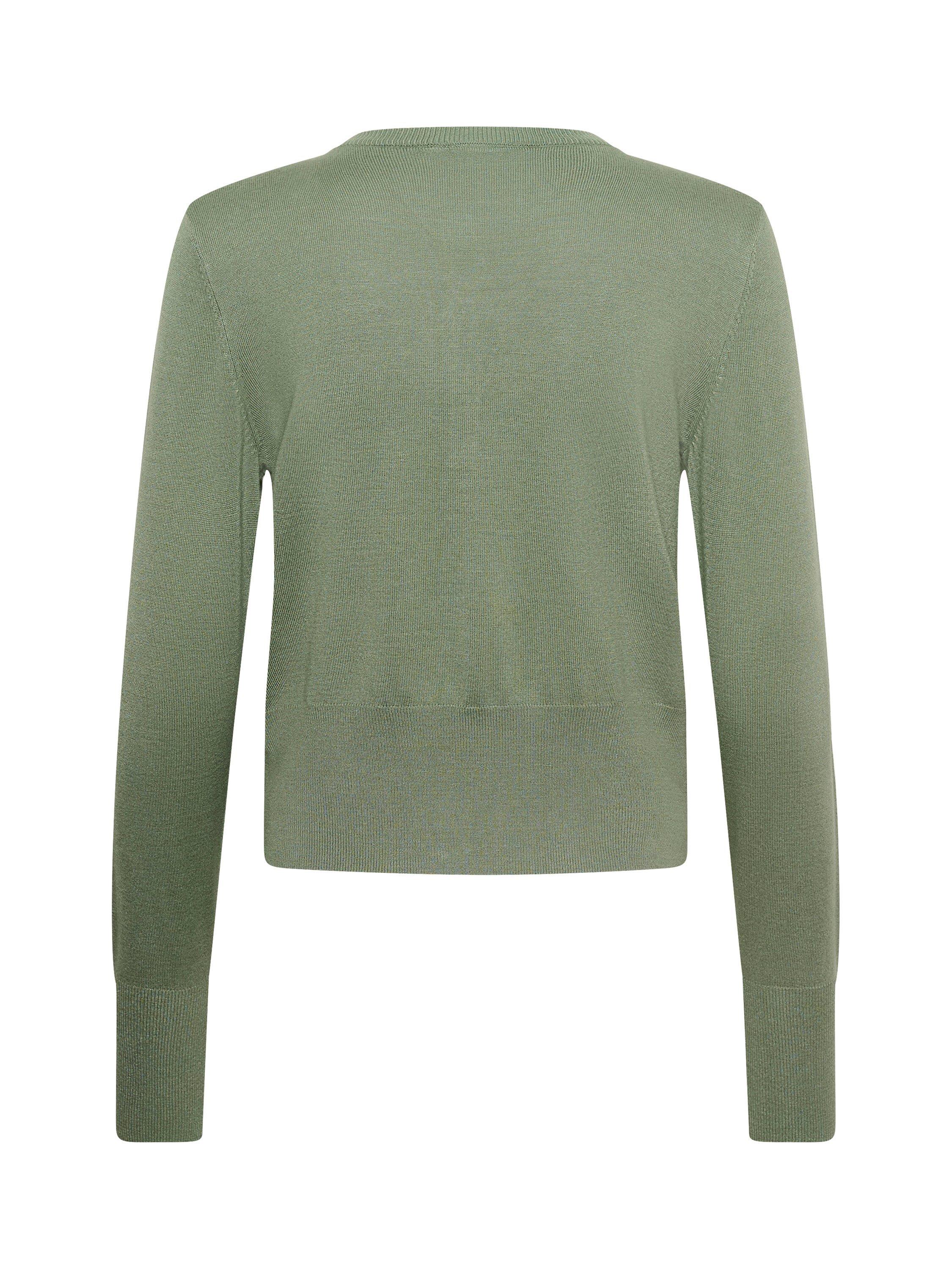 Product image 6 of 6, which shows KAFFE Lizza Crew Neck Cardigan, Green, XS