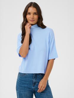 KAFFE Lizza Elbow Sleeve Jumper, Blue, Blue