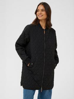 KAFFE Lelia Quilted Jacket, Black Deep