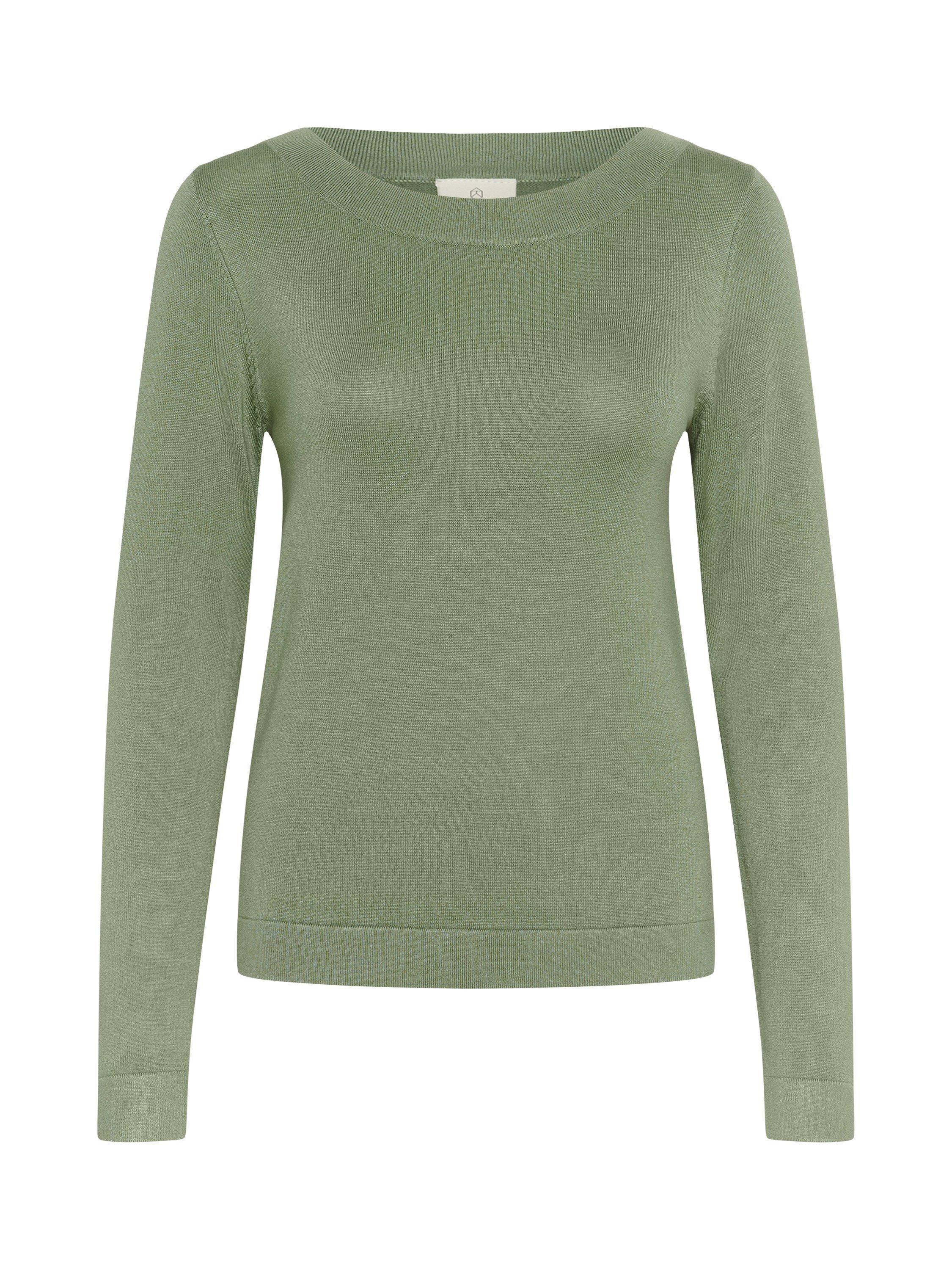Product image 4 of 5, which shows KAFFE Lizza Boat Neck Jumper, Green, XS