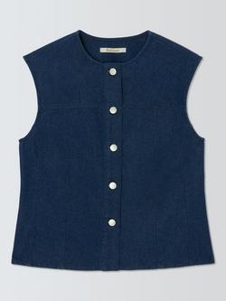 Barbour Lily Denim Top, Dark Blue, Dark Blue