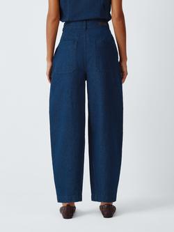 Barbour Lily Barrel Leg Jeans, Dark Blue - view 2, Dark Blue