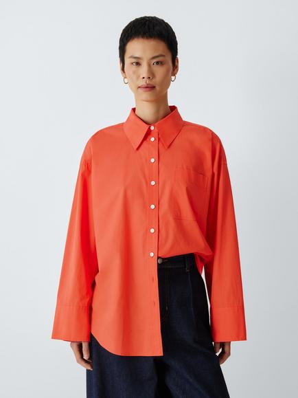 Barbour Angela Long Sleeve Shirt, Orange, Orange
