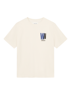 Wood Wood Gary Cotton Rich Waffle Oversized T-Shirt, Silver Birch, Silver Birch