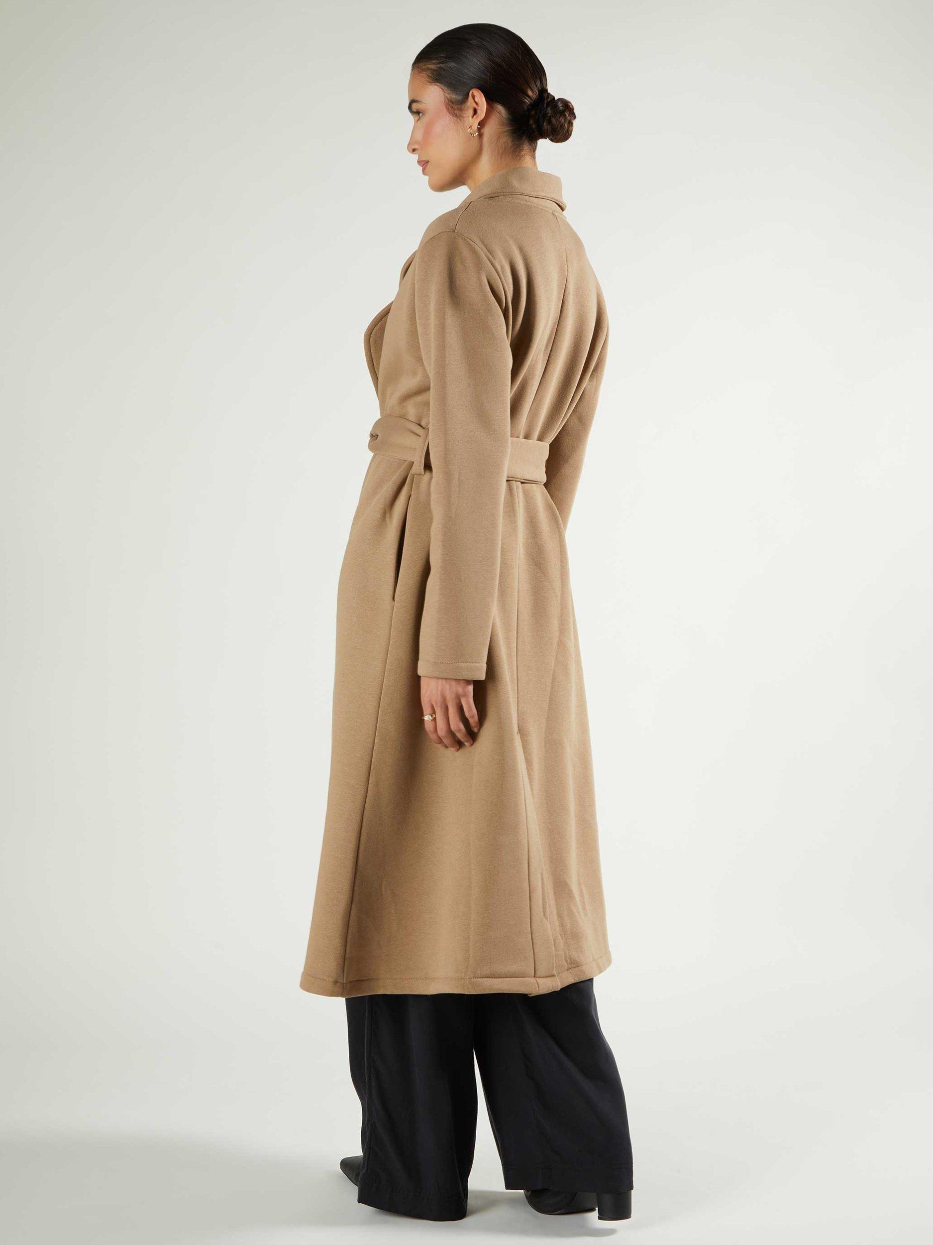 Product image 3 of 5, which shows Aab Mara Blanket Stitch Coat, Camel, S