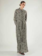 AllSaints Mina Paisley Maxi Dress, Black