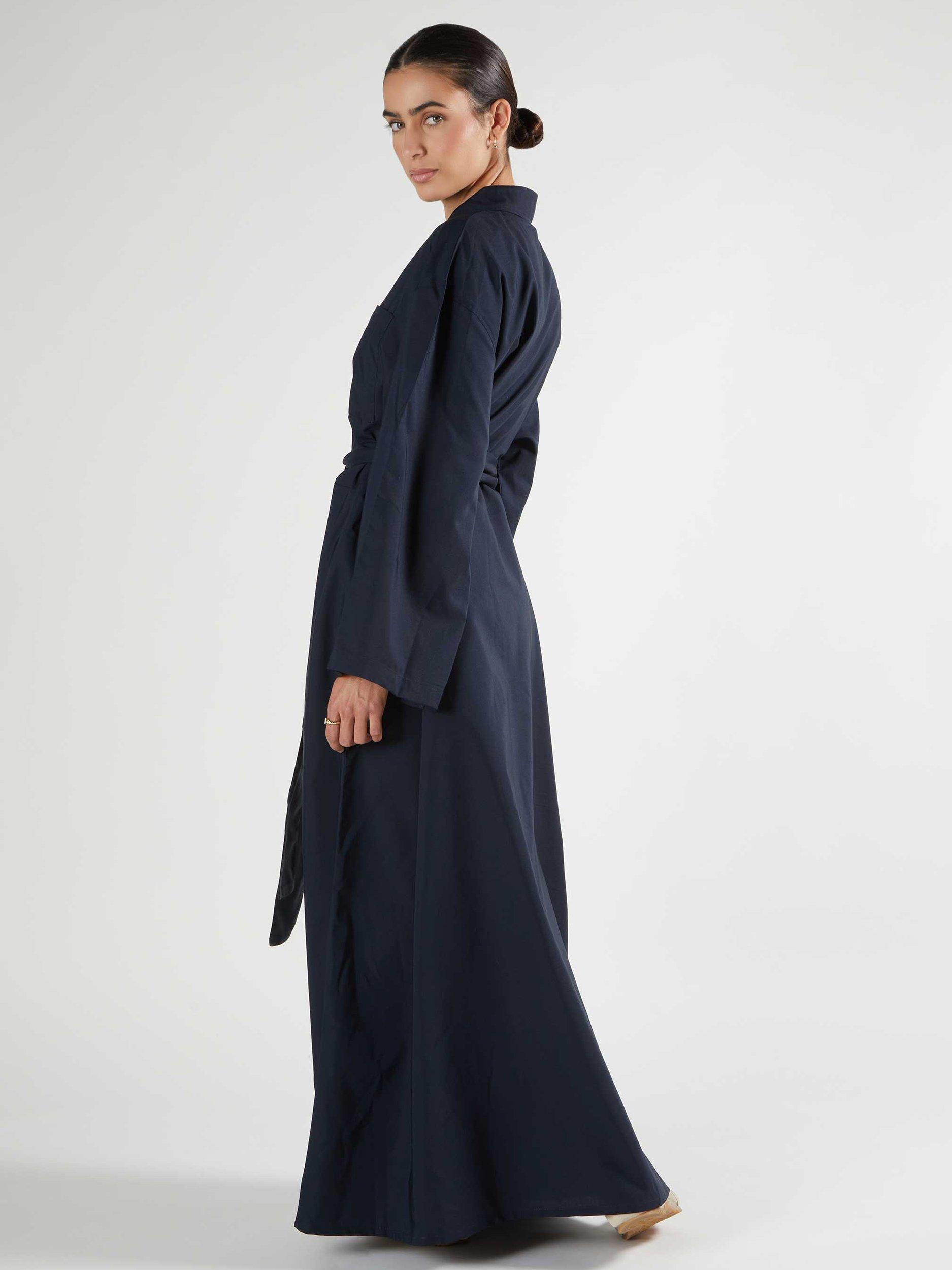 Product image 2 of 3, which shows Aab Oversized Shirt Maxi Dress, Navy, S Reg