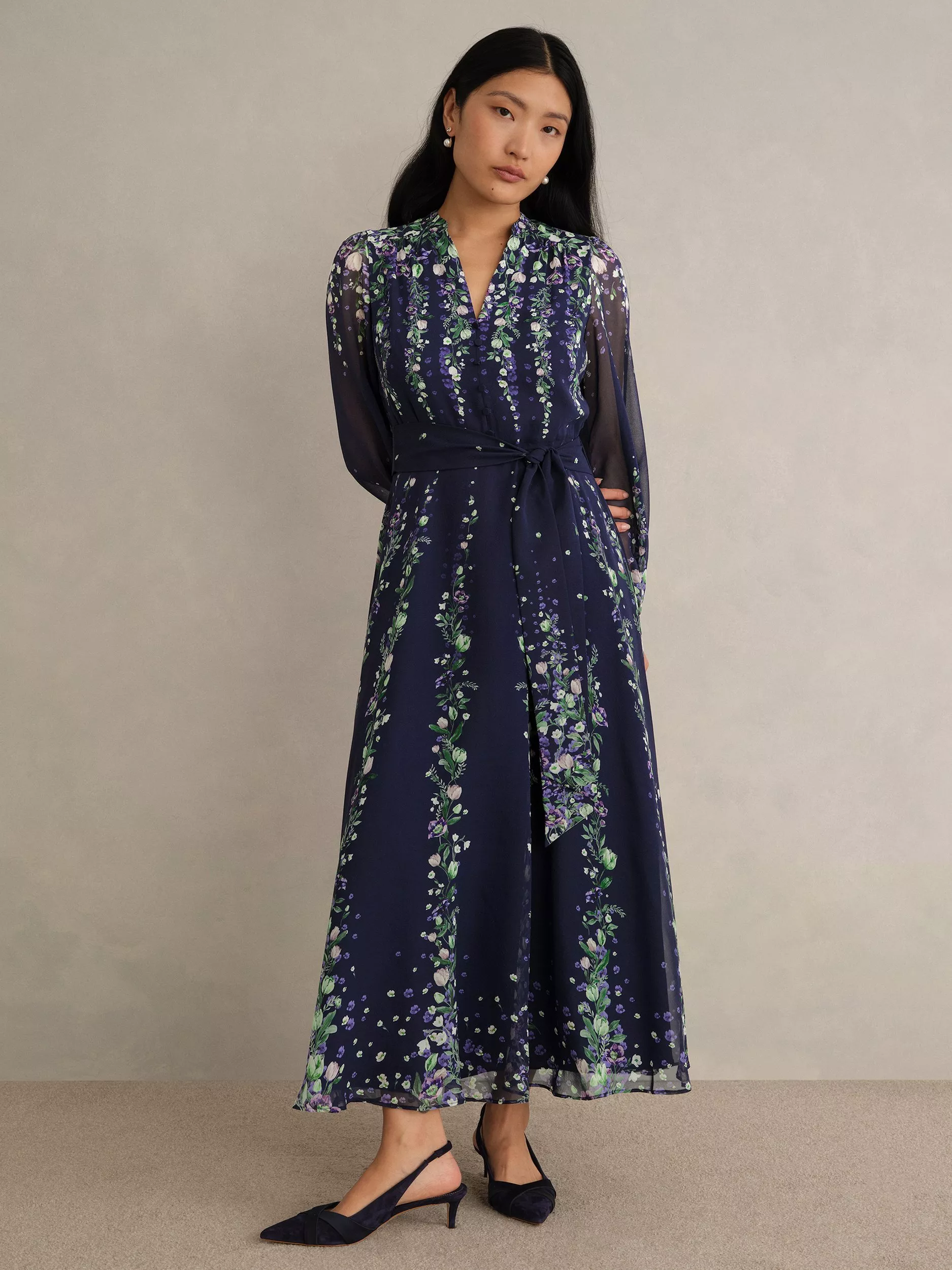 blue floral layered dress Fashion Summer Strapless Blue Floral Print Ruffle Layered Dress