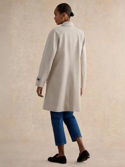 Hobbs Petite Vivienne Trench Coat, Buff Grey - view 2, Buff Grey