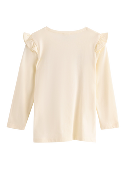 Lindex Kids' Cotton Unicorn Long Sleeve Top, Light Lilac - view 2, White