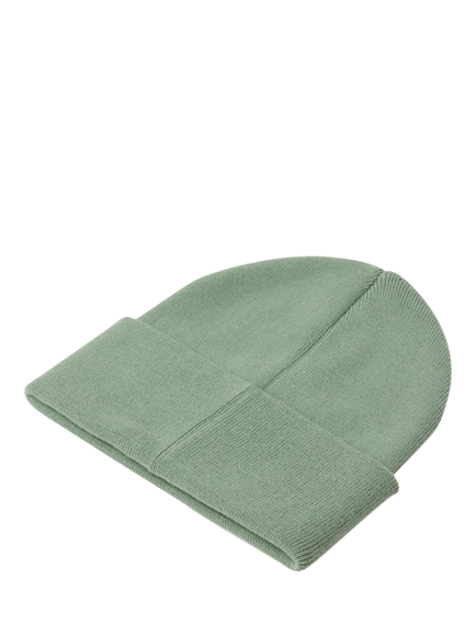 Lindex Kids' Knitted Minecraft Beanie, Light Khaki - view 2, Light Khaki