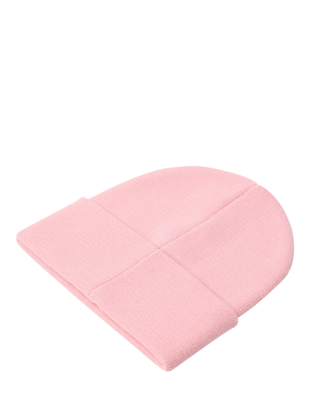 Lindex Kids' Knitted Lilo & Stitch Beanie Hat, Light Pink - view 2, Light Pink