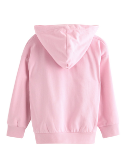 Lindex Kids' Pure Cotton Hoodie - view 2, Light Pink