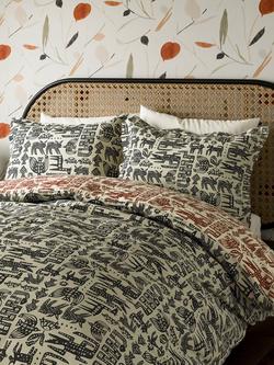 Scion Twycross Duvet Cover Set, Liquorice, - view 2, Liquorice