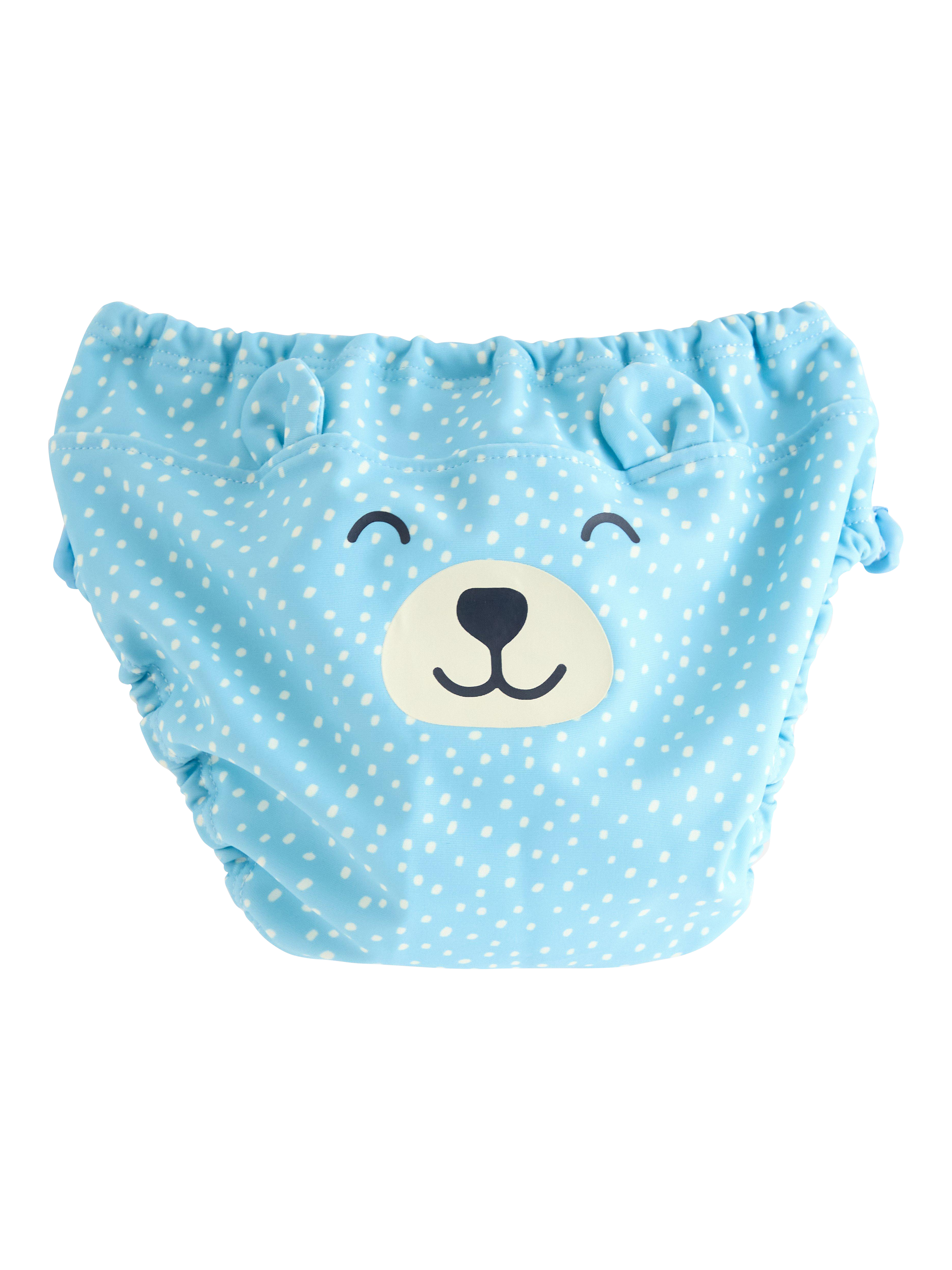Product image 2 of 3, which shows Lindex Baby Printed Swim Briefs, Light Blue, 12-24 months