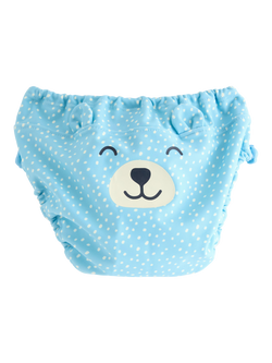 Lindex Baby Printed Swim Briefs, Light Blue - view 2, Light Blue