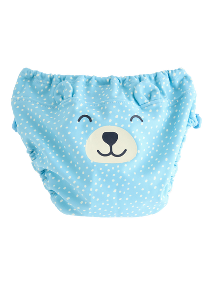 Lindex Baby Printed Swim Briefs, Light Blue - view 2, Light Blue