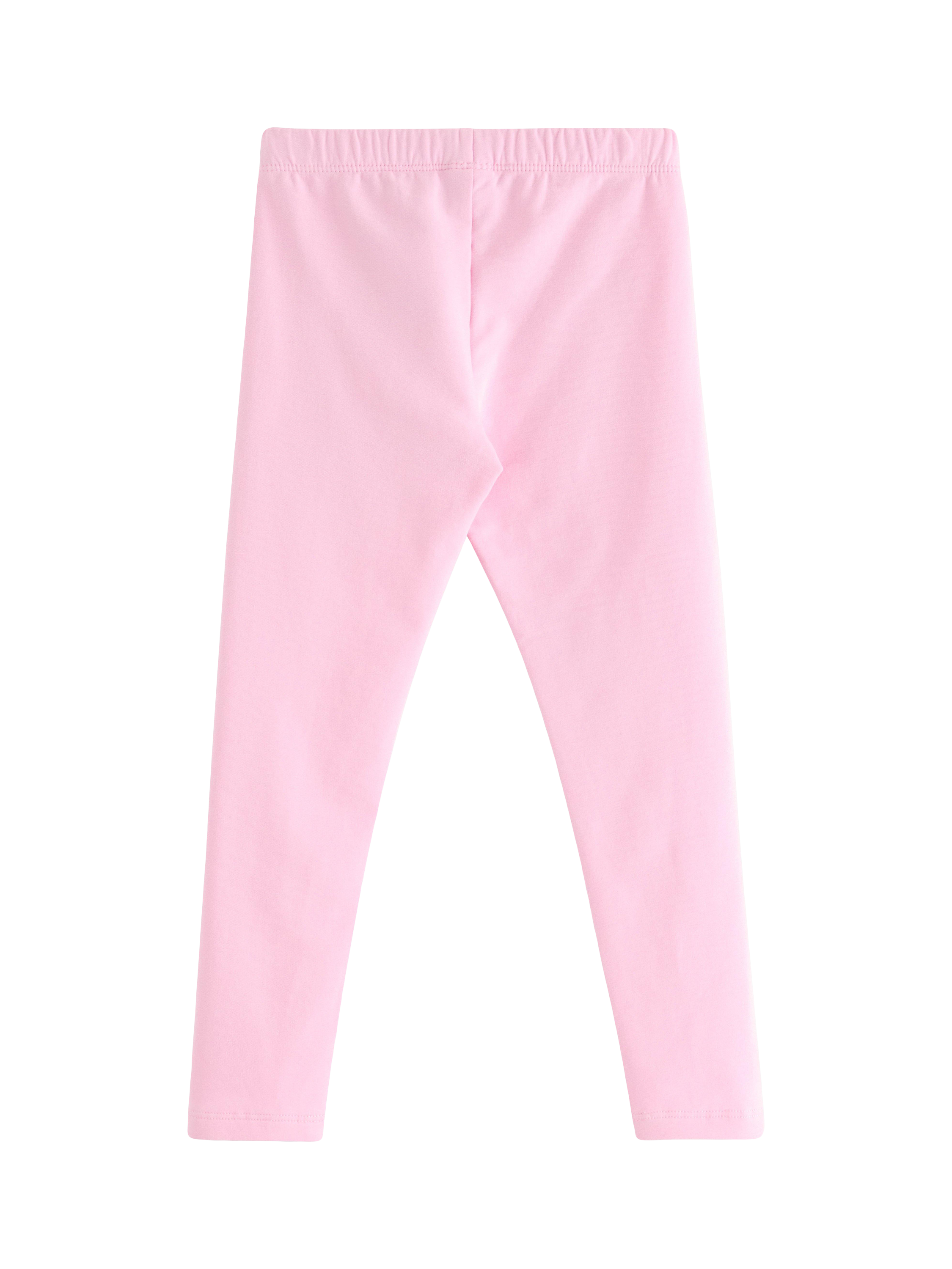 Product image 5 of 6, which shows Lindex Kids' Cotton Blend Leggings, Light Pink, 6-7 years