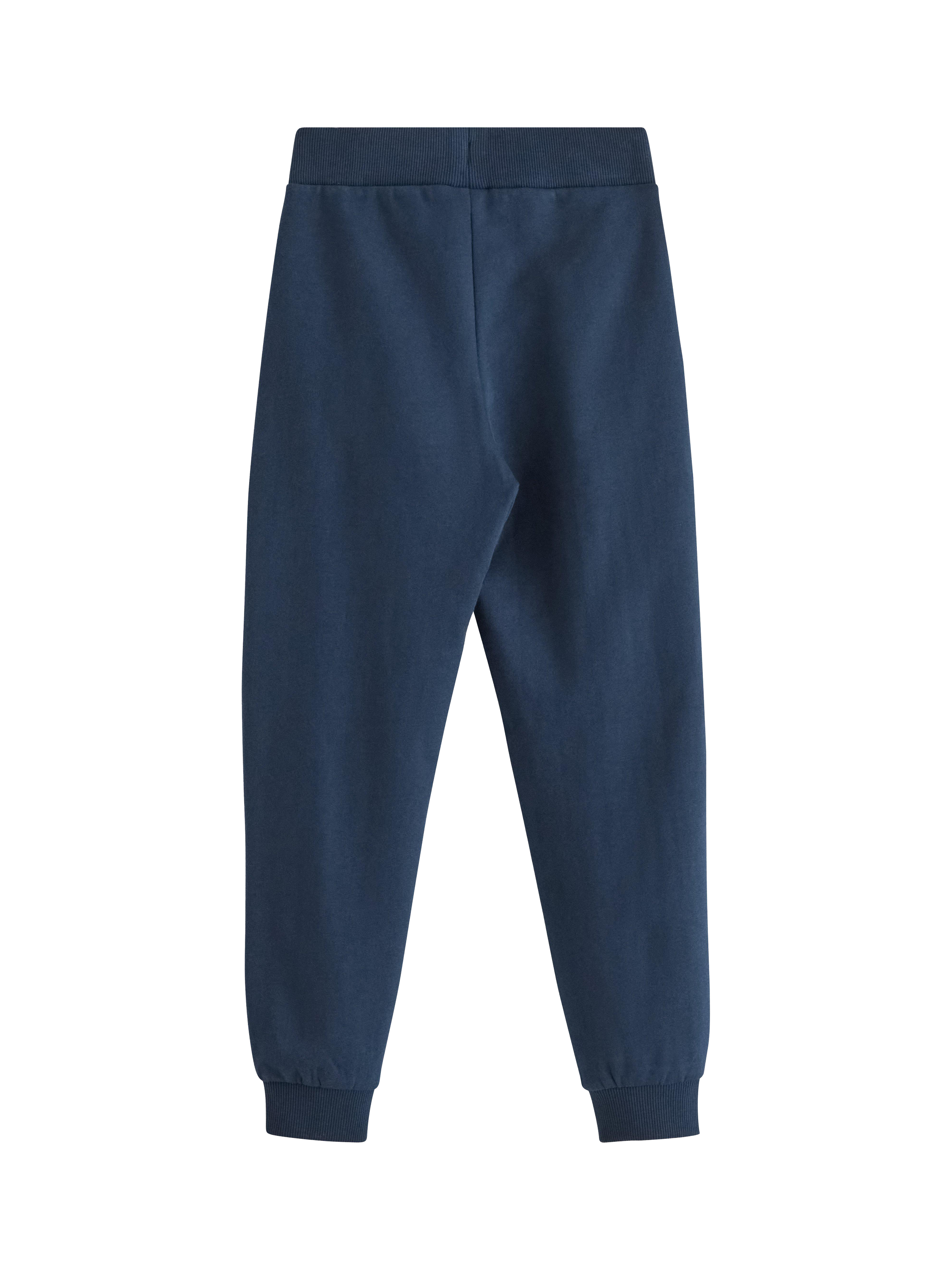 Product image 5 of 6, which shows Lindex Kids' Pure Cotton Joggers, Navy, 2-3 years
