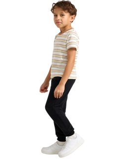 Lindex Kids' Pure Cotton Joggers - view 2, Black