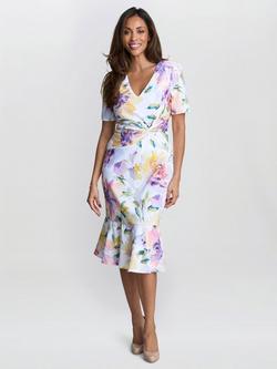 Gina Bacconi Joy Floral Dress, Multi, Multi