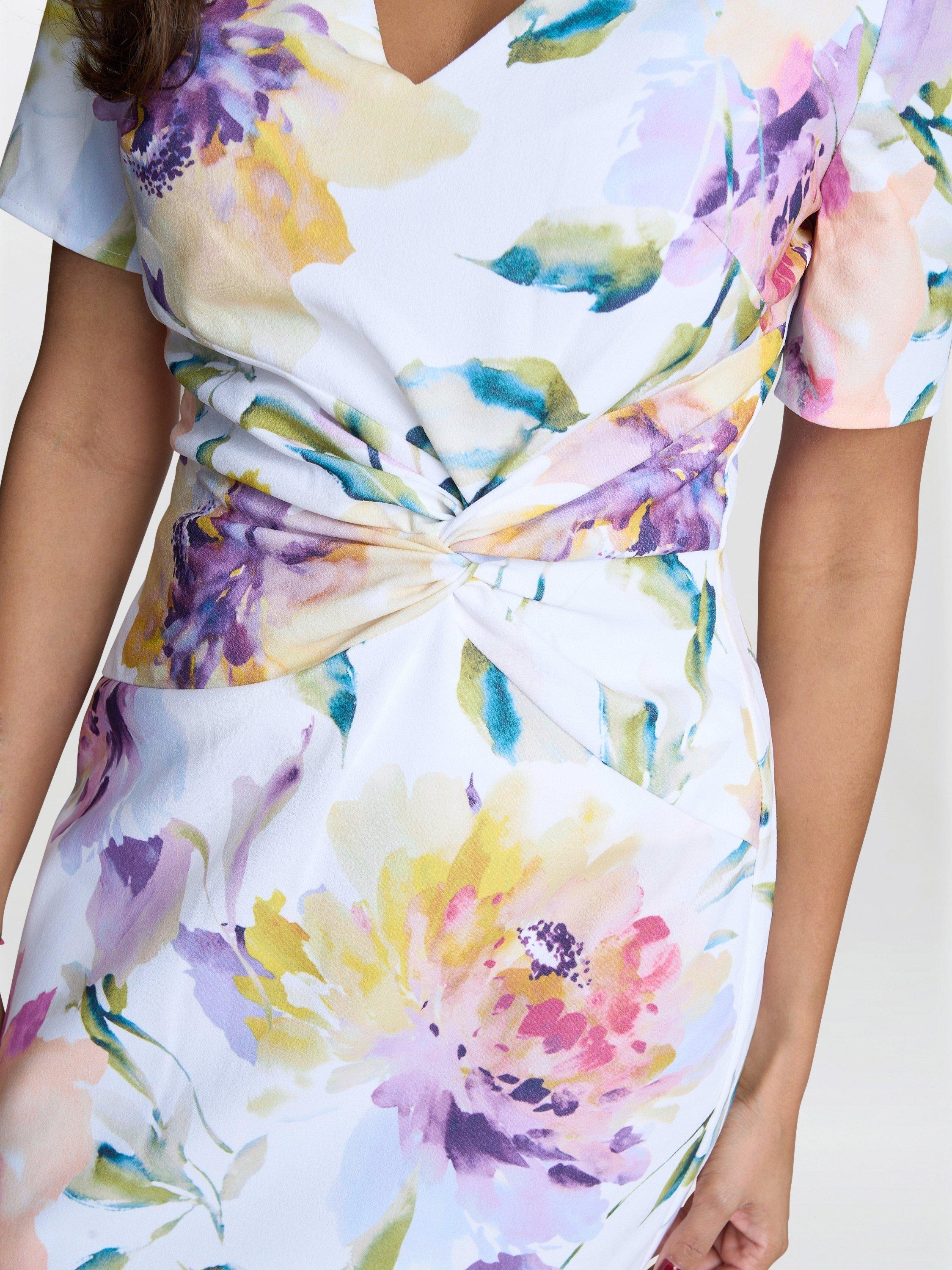 Product image 5 of 5, which shows Gina Bacconi Joy Floral Dress, Multi, 8