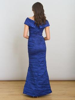 Gina Bacconi Sidney Taffeta Off Shoulder Maxi Dress, Royal - view 2, Royal