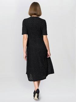 Gina Bacconi Charly Fit & Flare Midi Dress, Black - view 2, Black