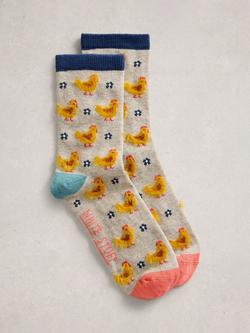 White Stuff Fluffy Chicken Ankle Socks, Multi, Multi