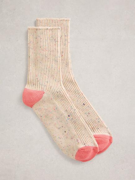 White Stuff Spacedye Welly Boot Socks, Multi, Multi
