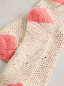 White Stuff Spacedye Welly Boot Socks, Multi - view 2, Multi