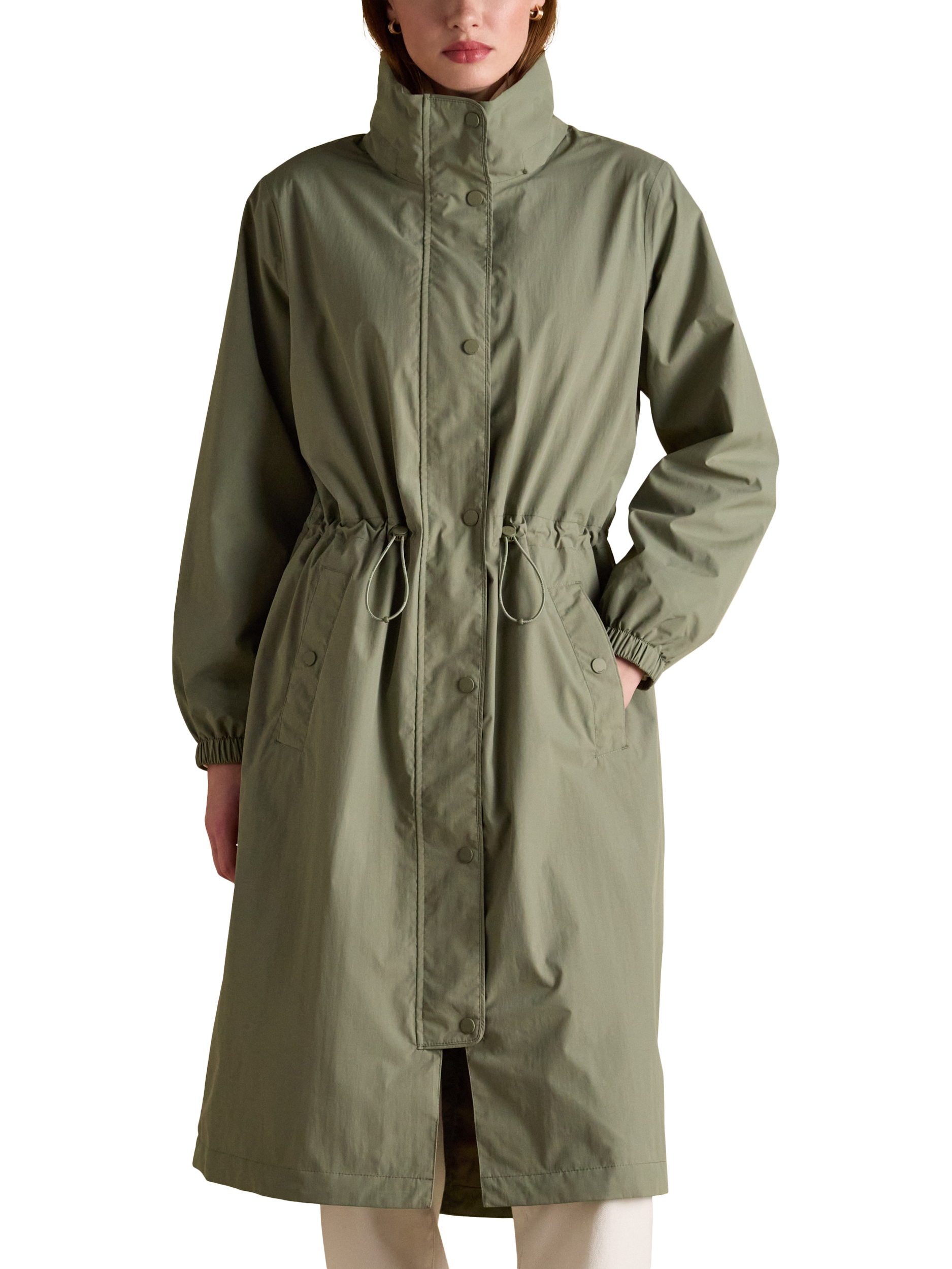Product image 1 of 10, which shows Joules Hensley Waterproof Coat, Khaki, 6