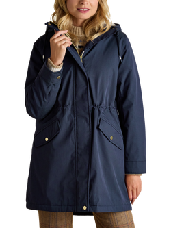 Joules Right as Rain Portwell Waterproof Raincoat, Navy